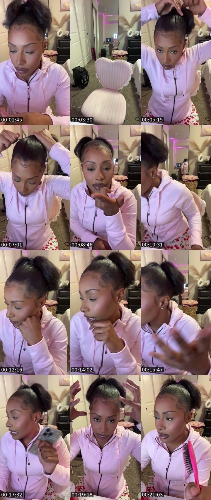 Contact-sheet preview of xziyahdiamond's Twitch recording