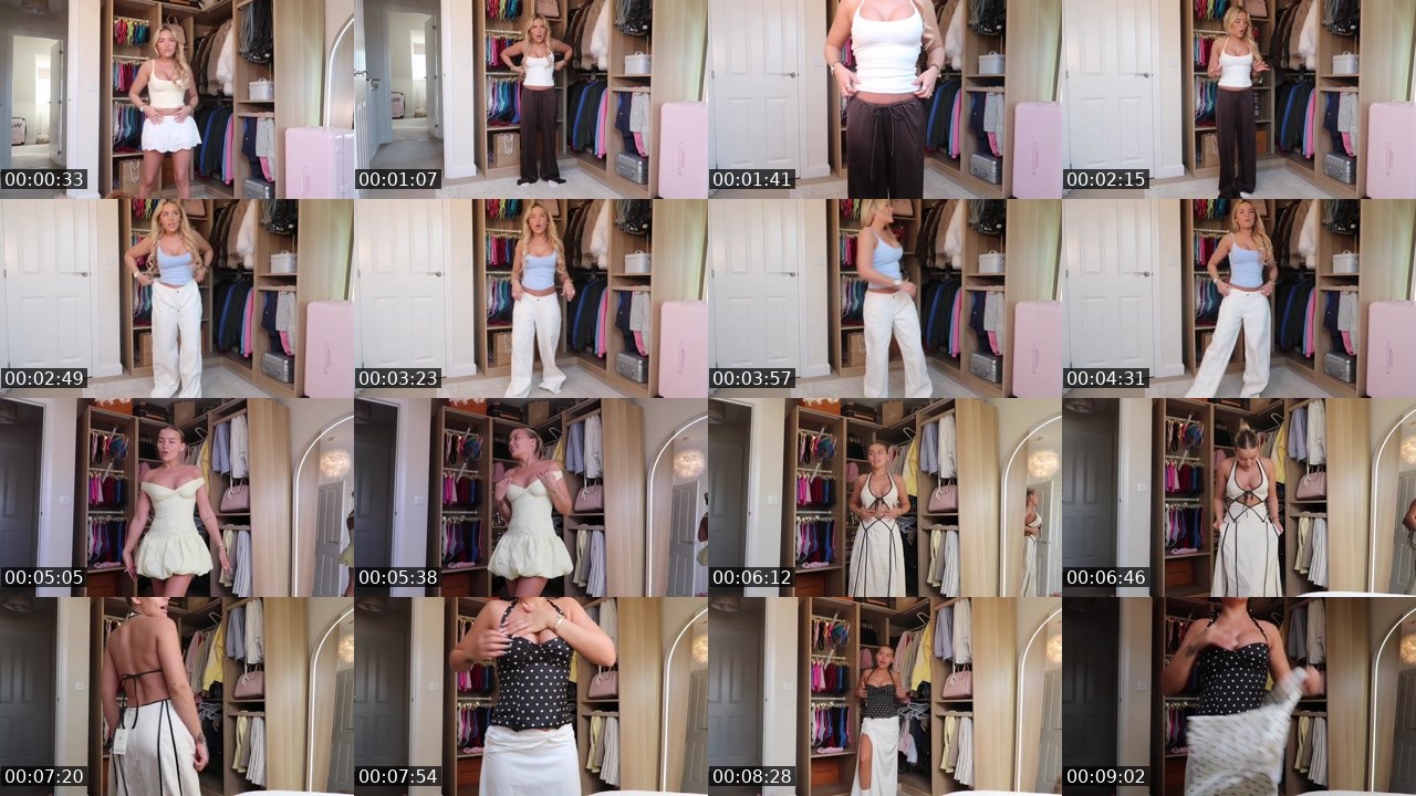 Contact-sheet preview of NonStopFashion's Twitch recording