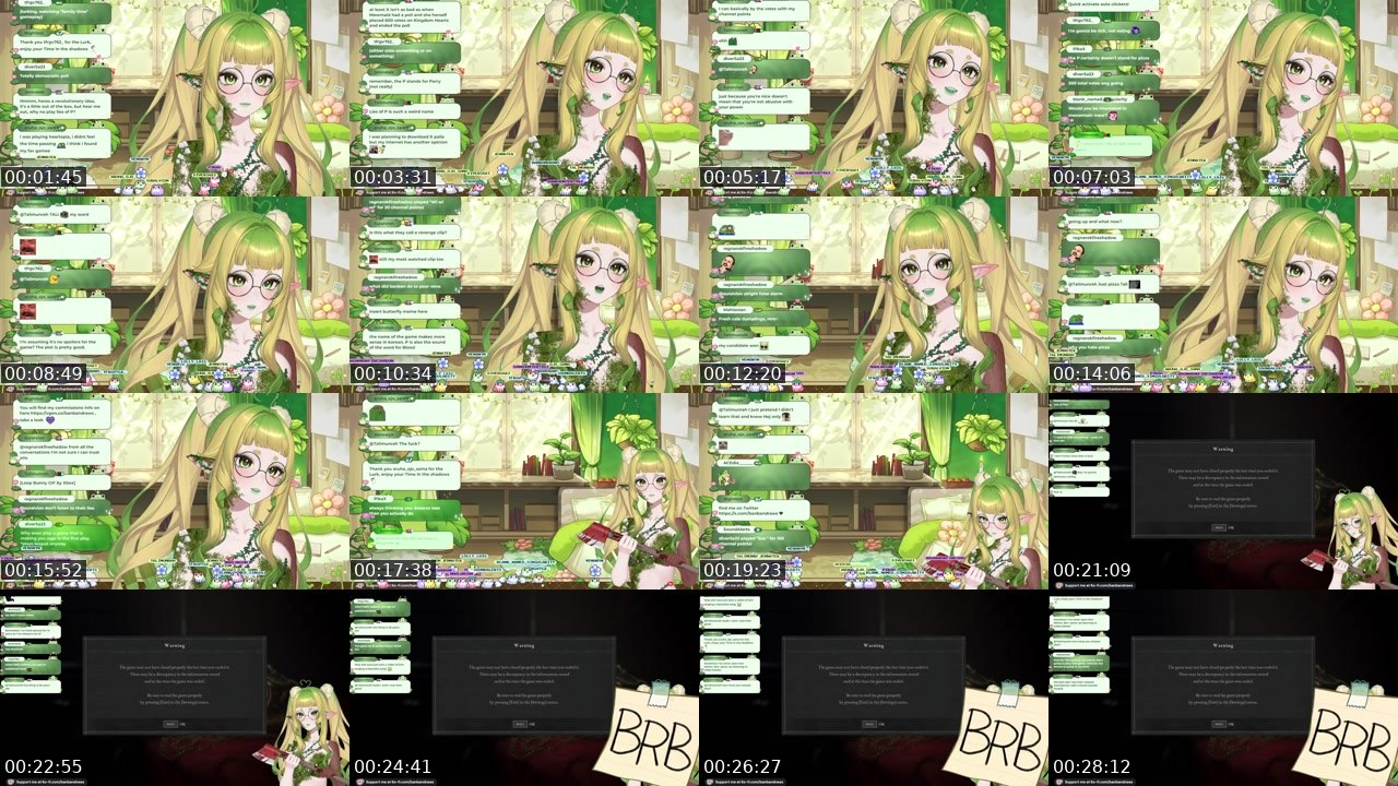 Contact-sheet preview of banbandraws's Twitch recording