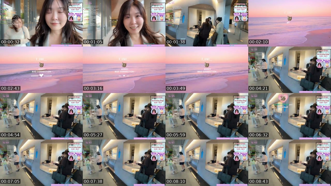 Contact-sheet preview of f_umi__'s Twitch recording