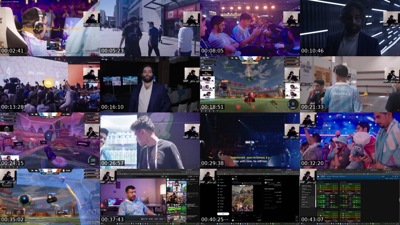 Contact-sheet preview of crespor's Twitch recording
