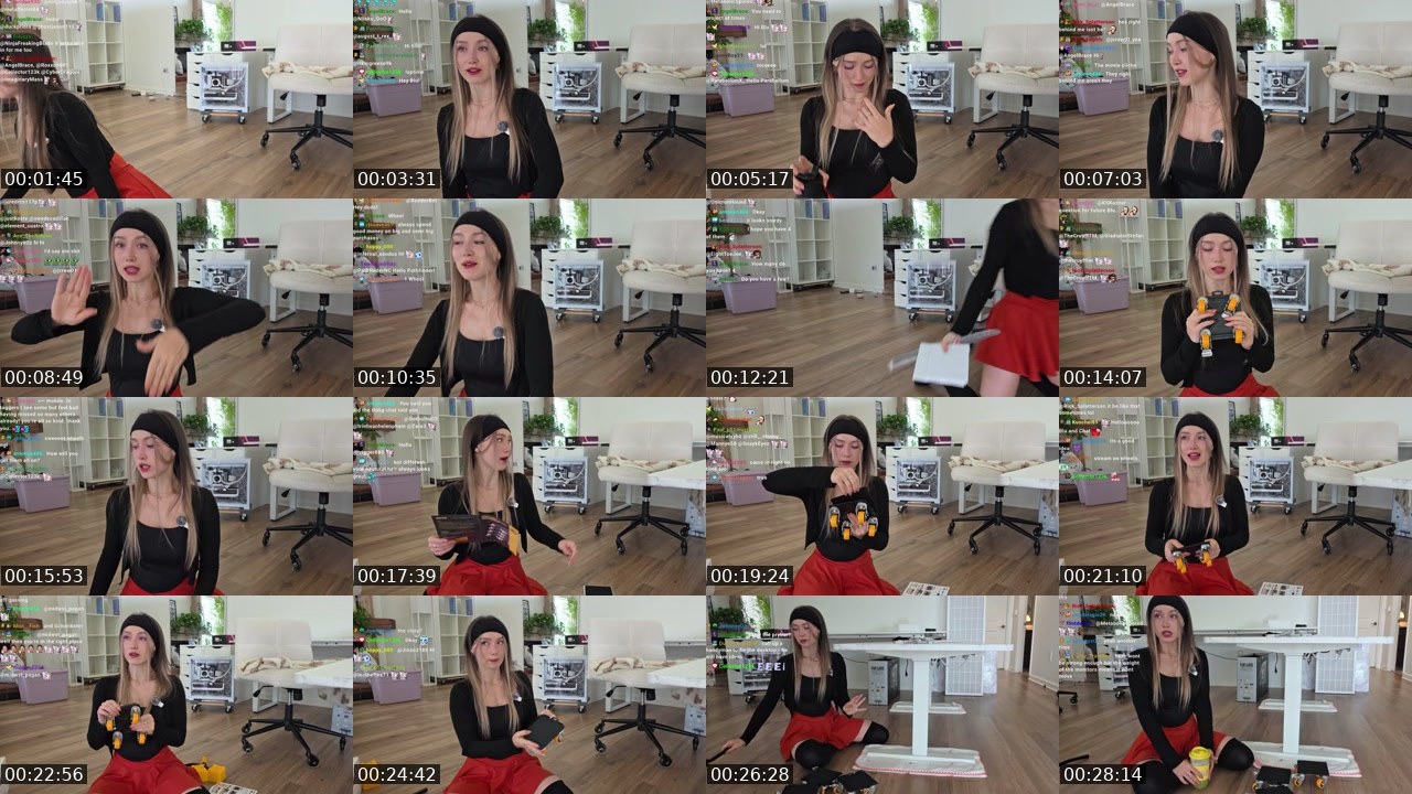Contact-sheet preview of BluKitsune9's Twitch recording
