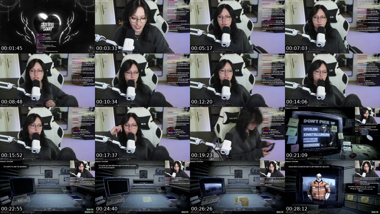 Contact-sheet preview of Weeelpe's Twitch recording