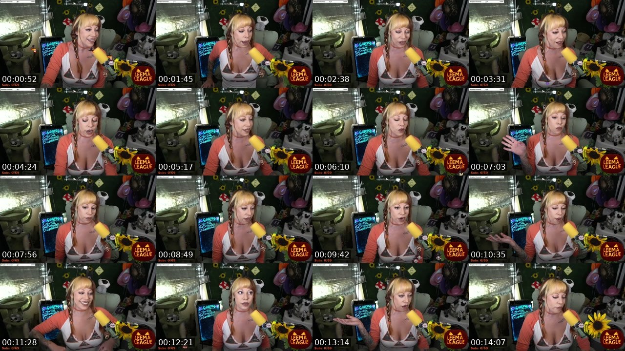 Contact-sheet preview of MissLeemaLee's Twitch recording