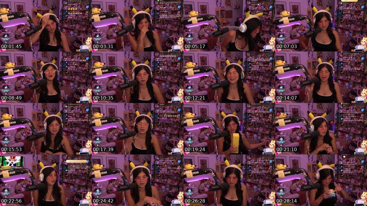 Contact-sheet preview of TiffachuFTW's Twitch recording