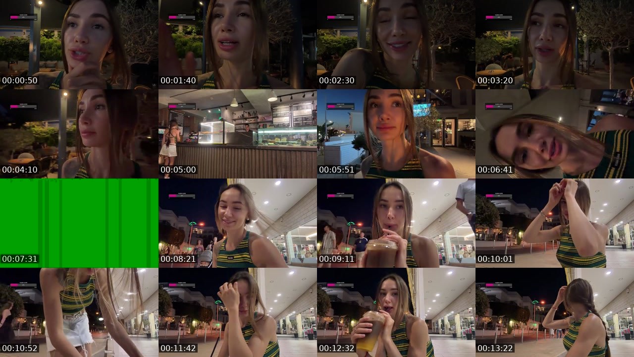 Contact-sheet preview of AlishaMalinova's Twitch recording