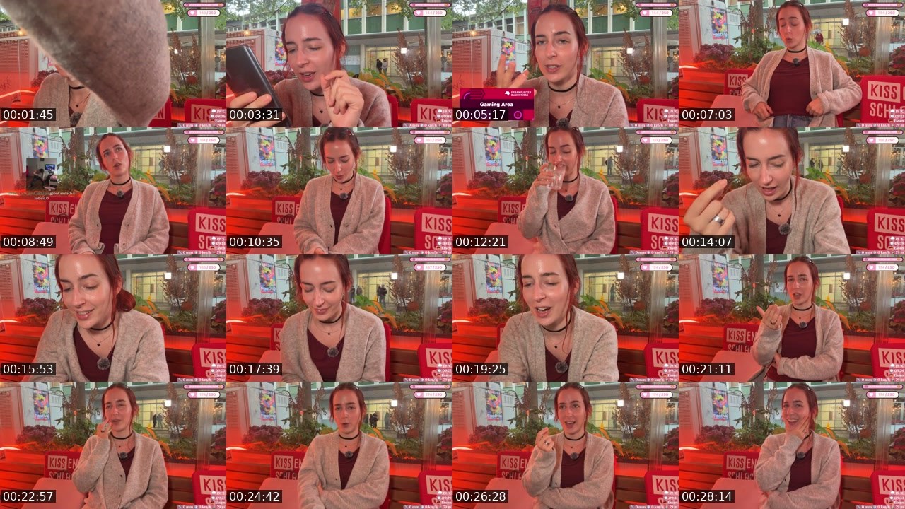 Contact-sheet preview of zarah's Twitch recording