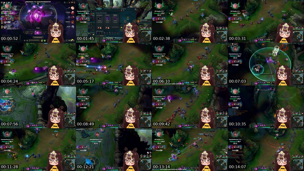 Contact-sheet preview of Abeejita1's Twitch recording