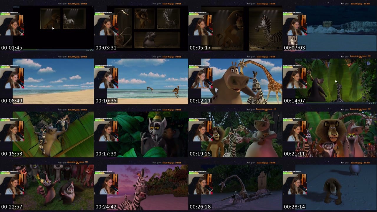 Contact-sheet preview of lunyverse's Twitch recording
