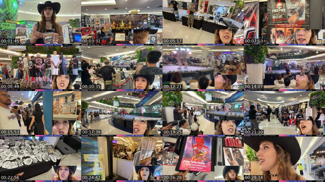 Contact-sheet preview of justketh's Twitch recording