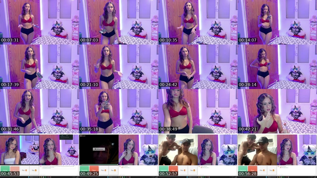 Contact-sheet preview of miriamquntana's Twitch recording