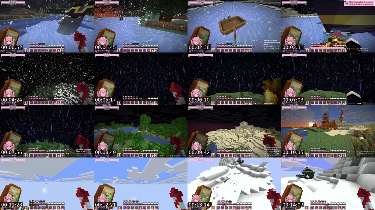 Contact-sheet preview of AmelieAlpha's Twitch recording