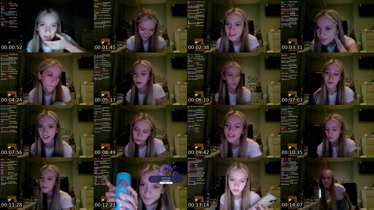 Contact-sheet preview of vineless's Twitch recording