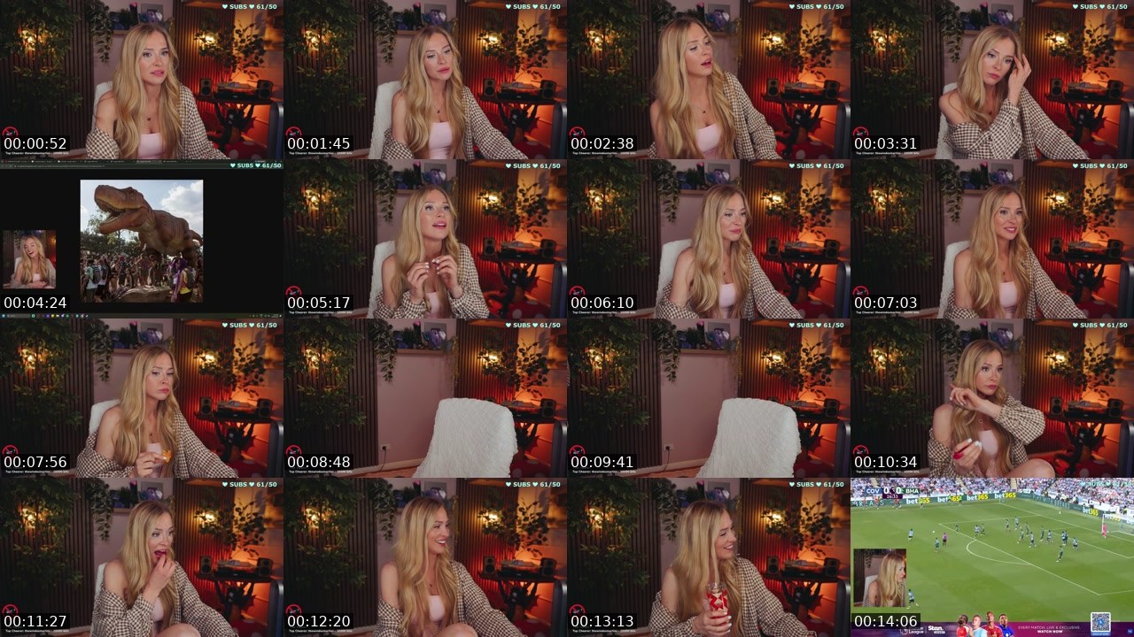 Contact-sheet preview of Bebahan's Twitch recording