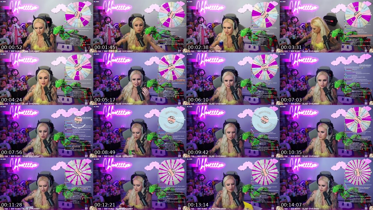 Contact-sheet preview of Chlooeeeexo's Twitch recording