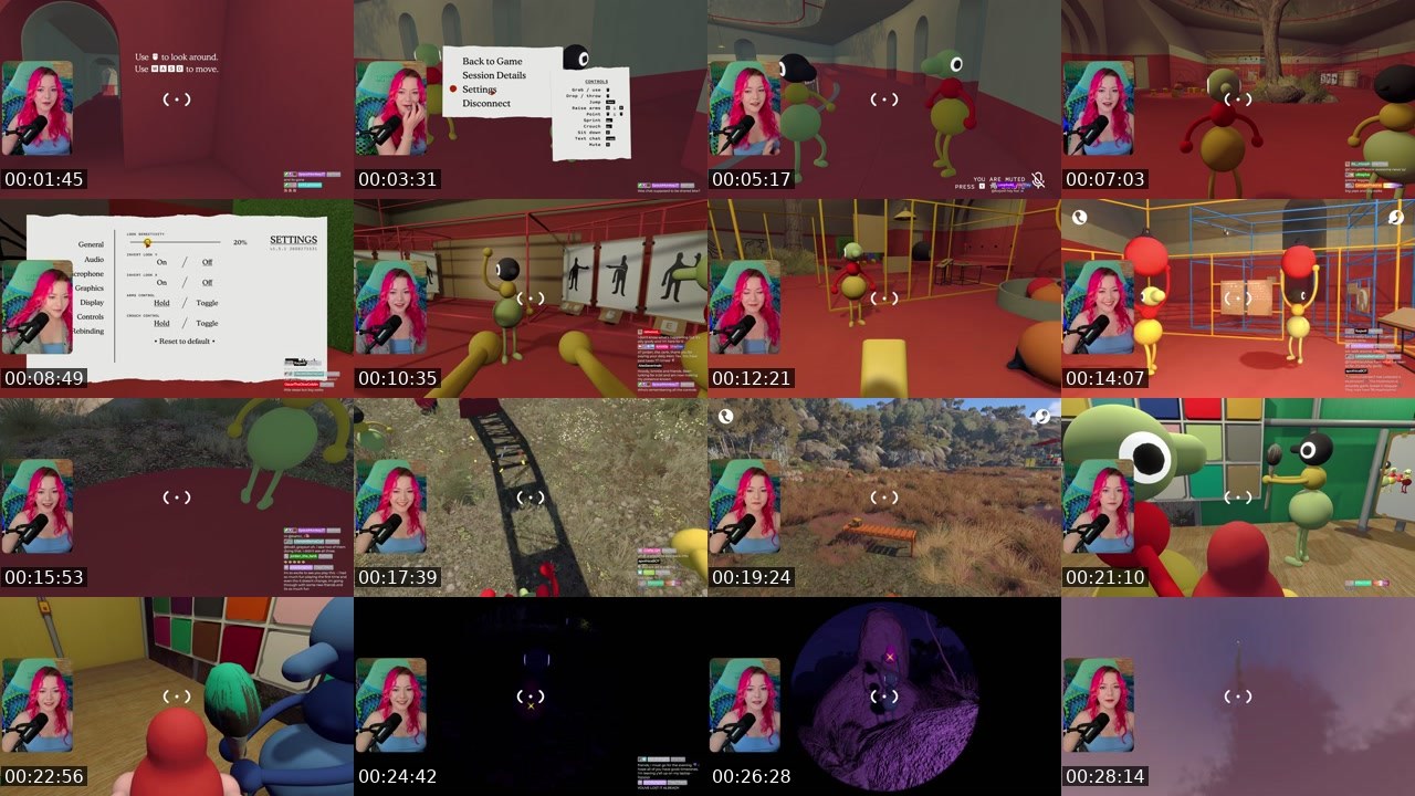 Contact-sheet preview of kmrkle's Twitch recording