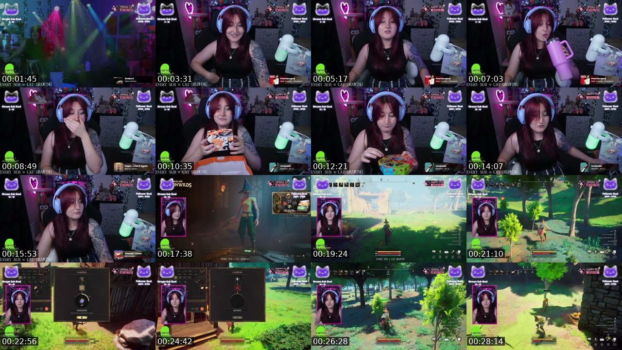 Contact-sheet preview of Mollipod's Twitch recording