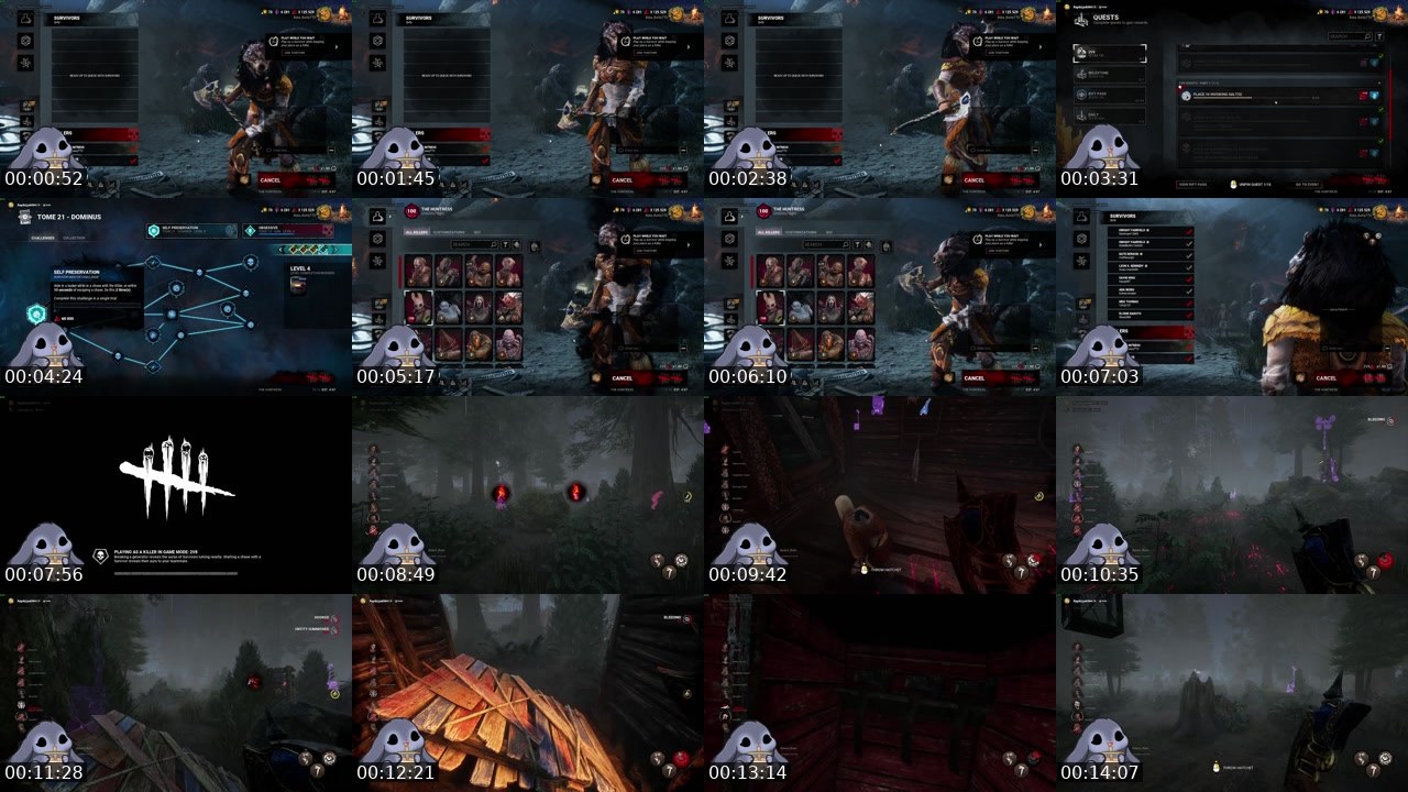 Contact-sheet preview of Boba_BunnyTTV's Twitch recording