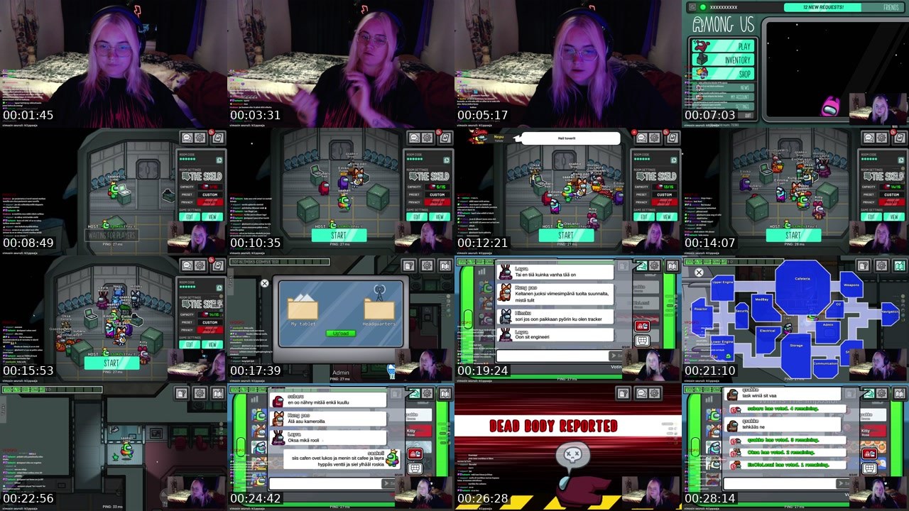 Contact-sheet preview of suhmuri's Twitch recording