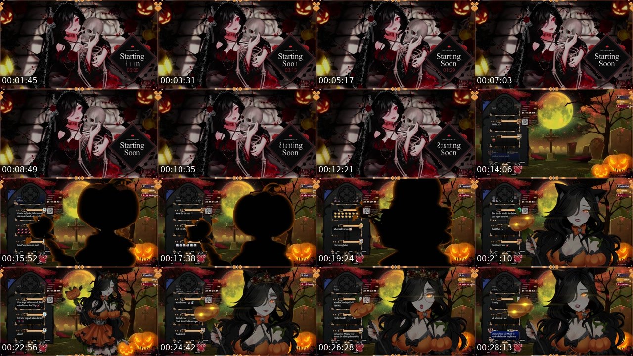 Contact-sheet preview of JunaFurkuro's Twitch recording
