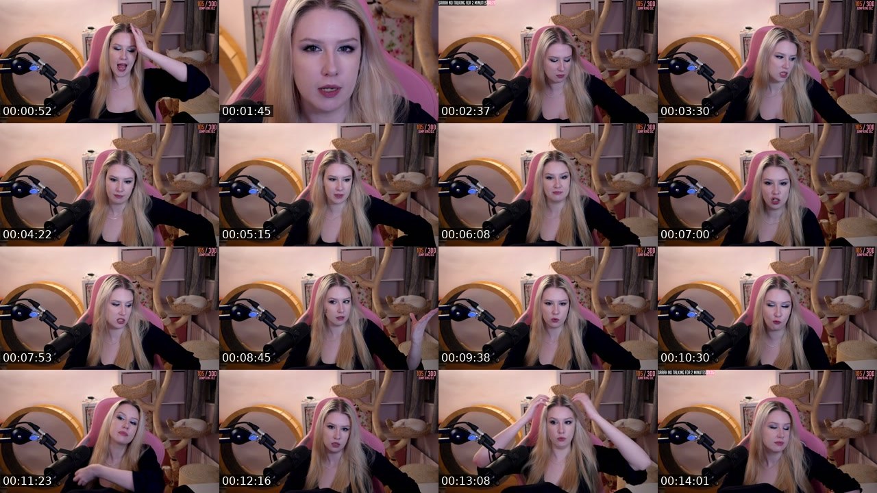 Contact-sheet preview of DomesticBliss's Twitch recording