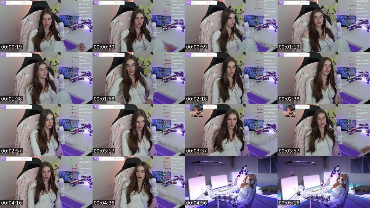 Contact-sheet preview of EvaCudmore_'s Twitch recording