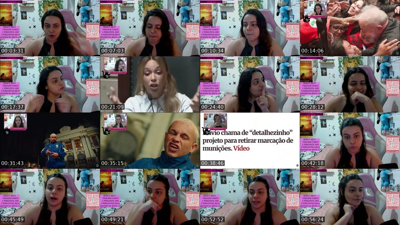 Contact-sheet preview of dudadiasx's Twitch recording