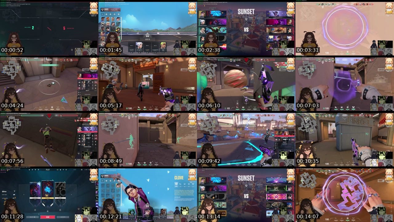 Contact-sheet preview of busybebe's Twitch recording