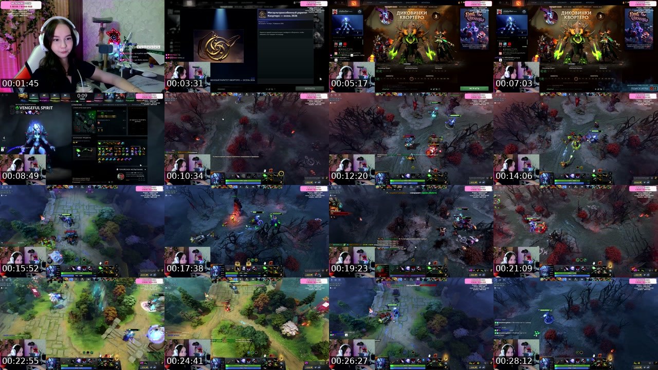 Contact-sheet preview of vitaburbur's Twitch recording