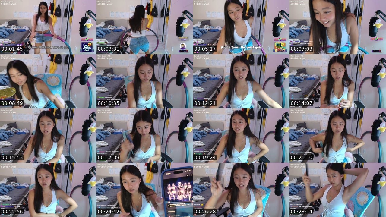 Contact-sheet preview of baddii's Twitch recording