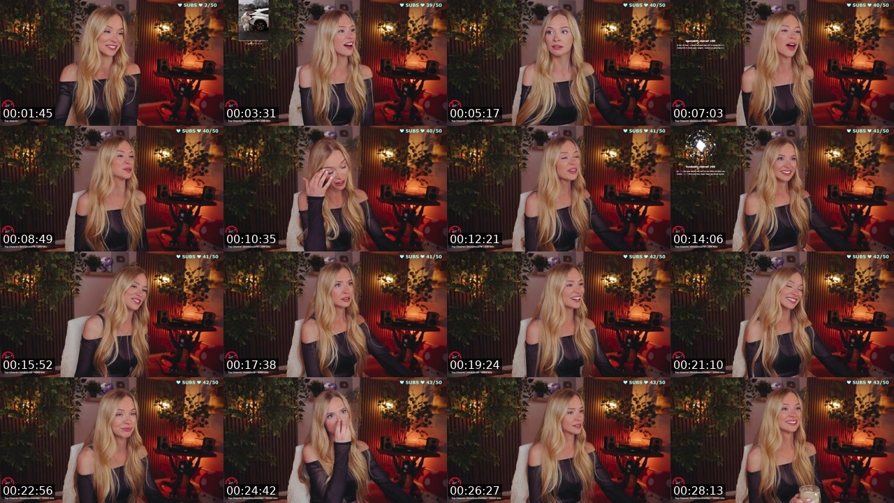 Contact-sheet preview of Bebahan's Twitch recording