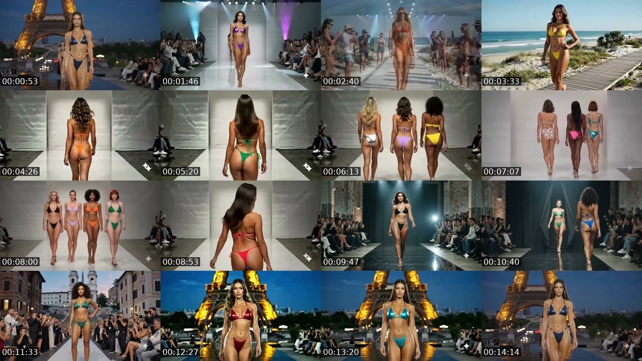 Contact-sheet preview of VibeRunway_24h's Twitch recording