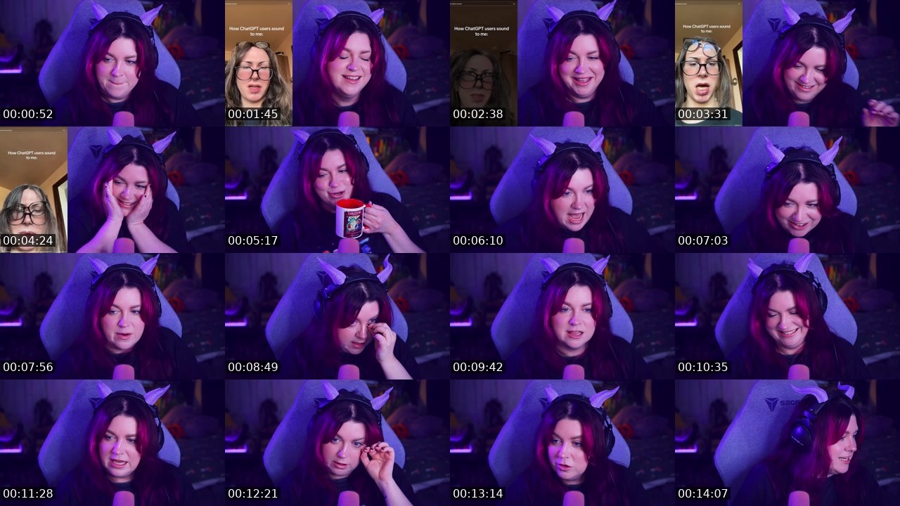 Contact-sheet preview of Psyche's Twitch recording