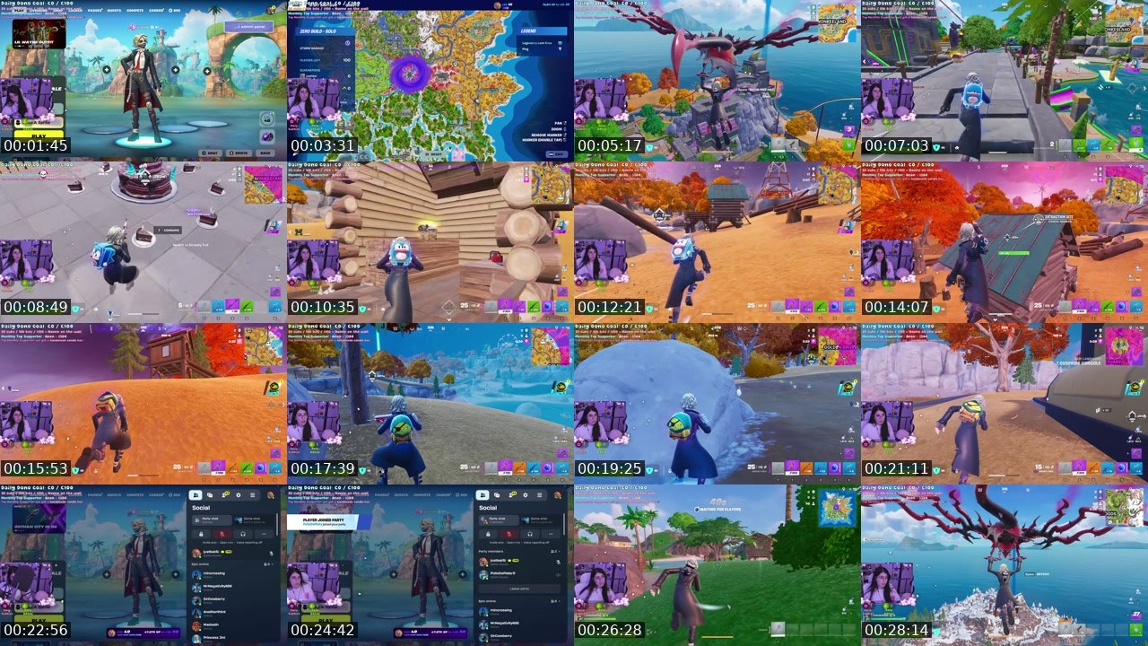 Contact-sheet preview of isel's Twitch recording