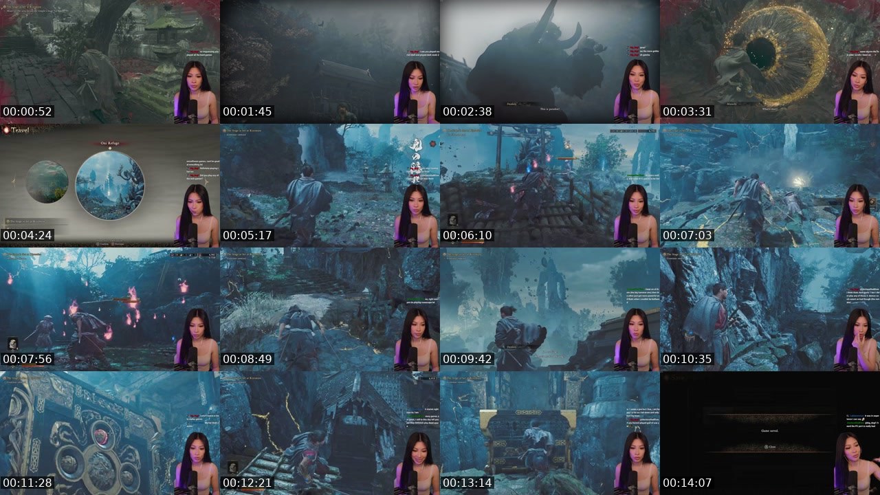 Contact-sheet preview of Adrenalynn7's Twitch recording