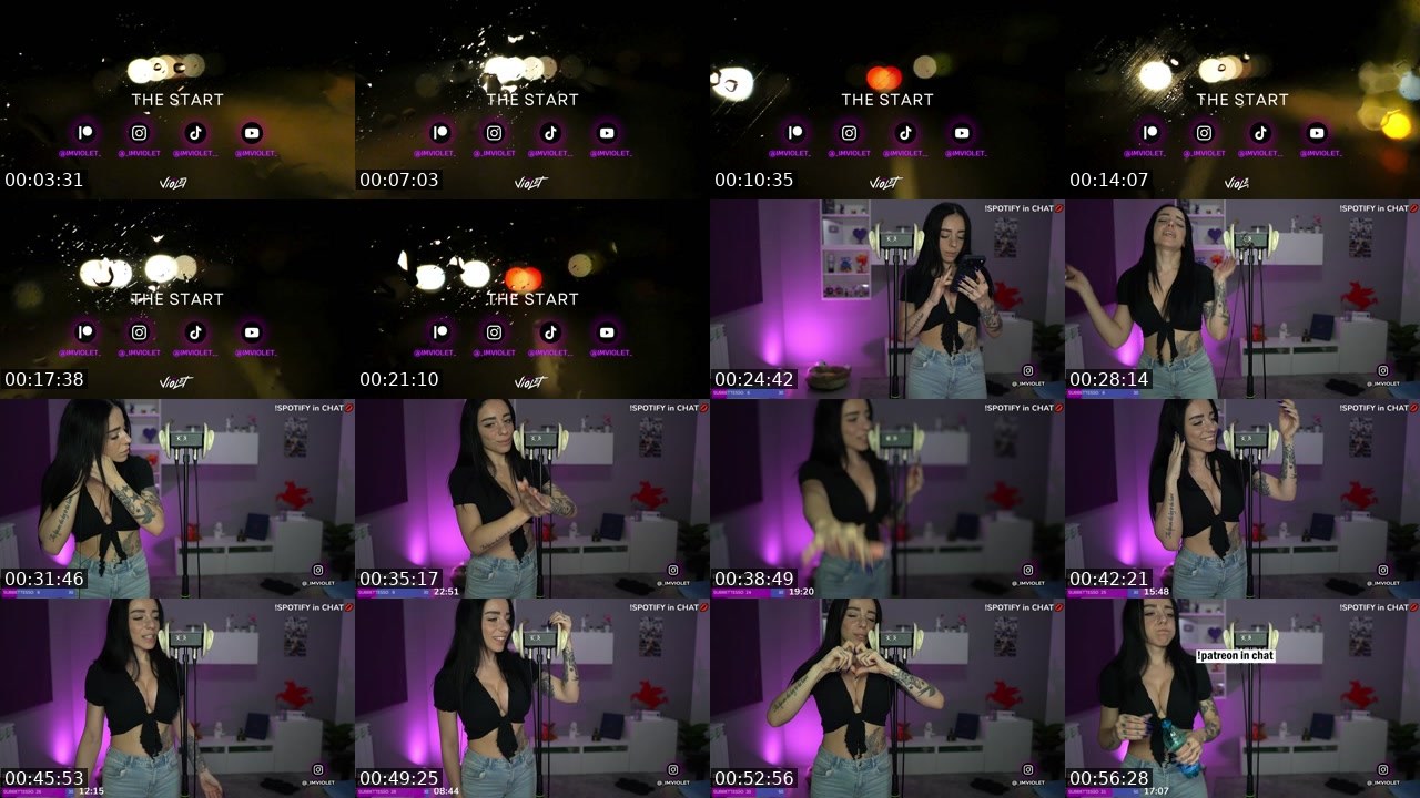 Contact-sheet preview of imviolet_'s Twitch recording