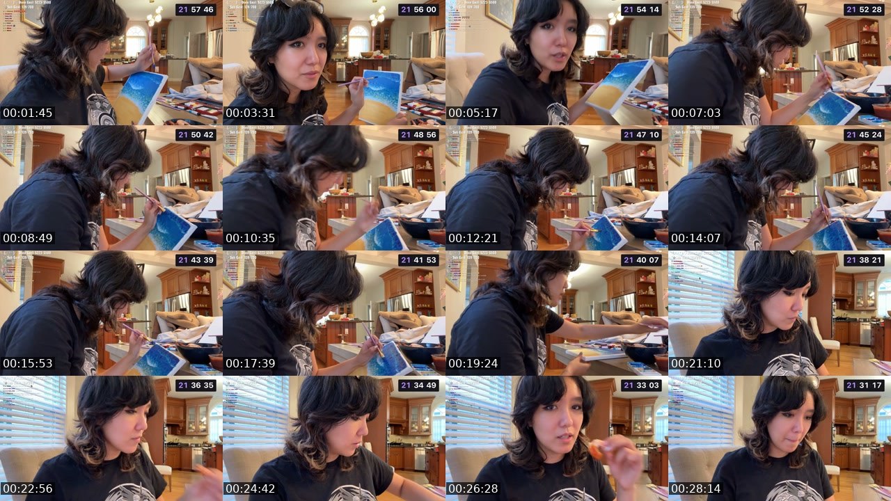 Contact-sheet preview of SalamiGal's Twitch recording