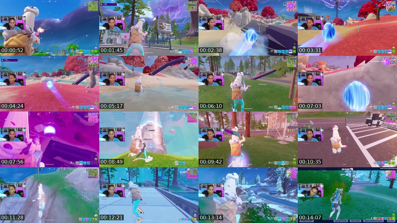 Contact-sheet preview of aweeewa's Twitch recording