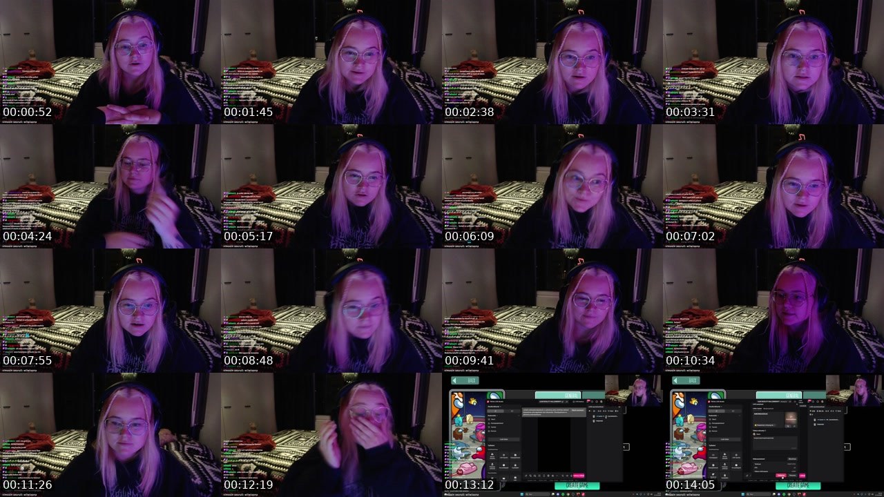 Contact-sheet preview of suhmuri's Twitch recording