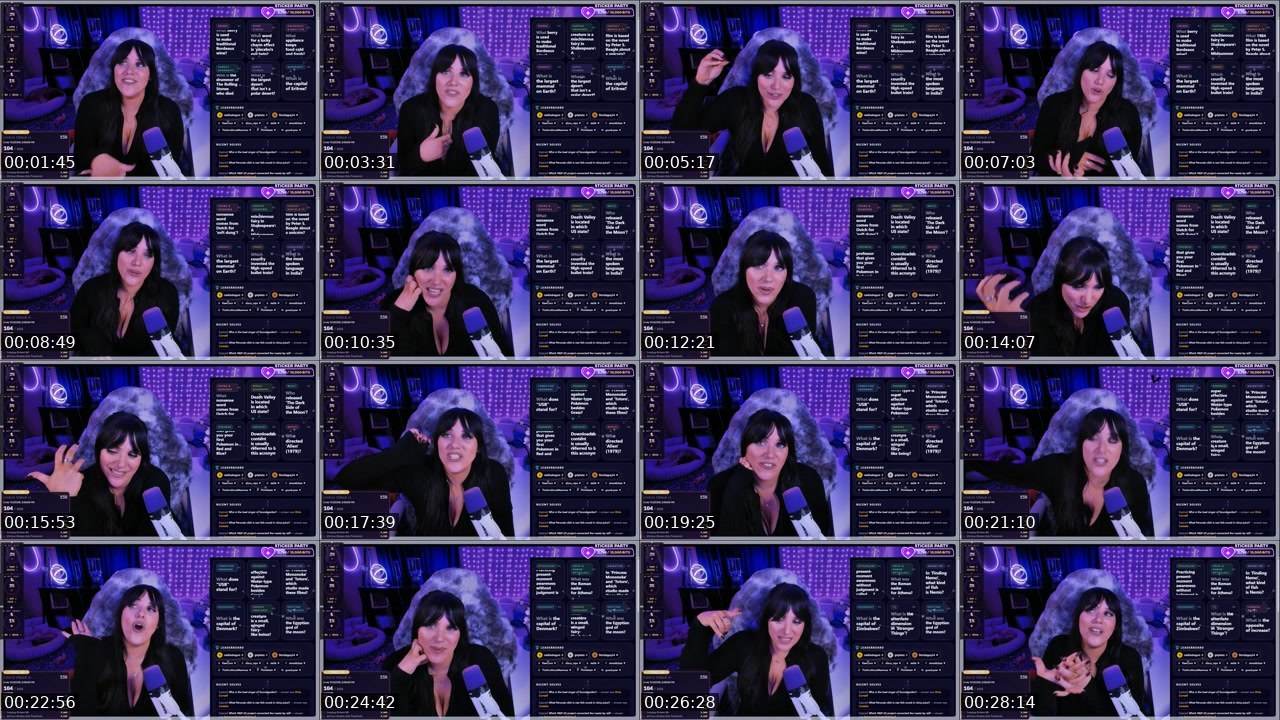 Contact-sheet preview of stells's Twitch recording