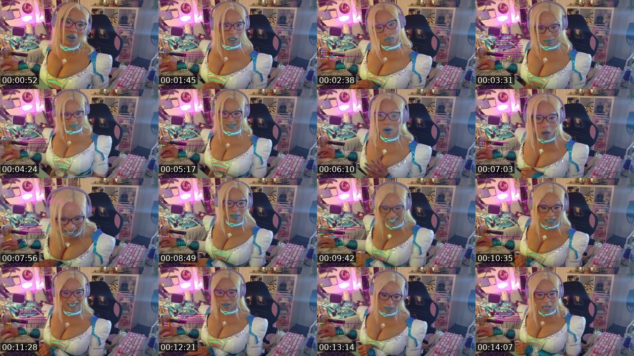 Contact-sheet preview of lilchickenbaby's Twitch recording