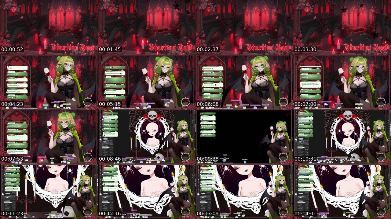 Contact-sheet preview of banbandraws's Twitch recording