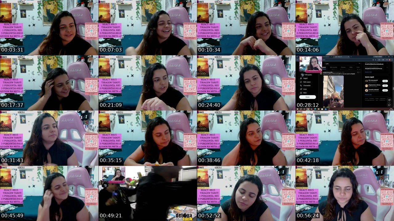 Contact-sheet preview of dudadiasx's Twitch recording