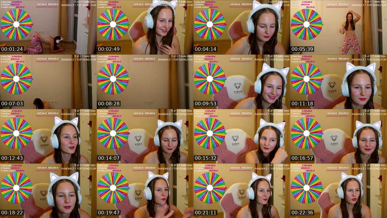 Contact-sheet preview of polandgoodgirl's Twitch recording