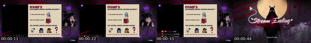 Contact-sheet preview of 0_oshie's Twitch recording