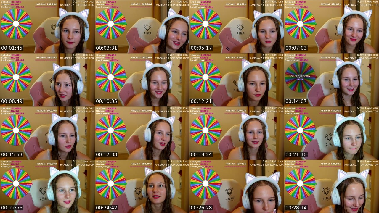 Contact-sheet preview of polandgoodgirl's Twitch recording