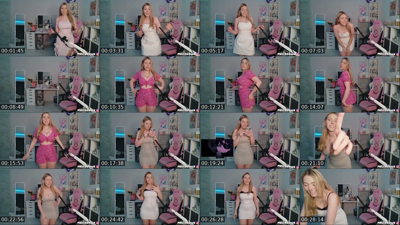 Contact-sheet preview of Mellooow_'s Twitch recording