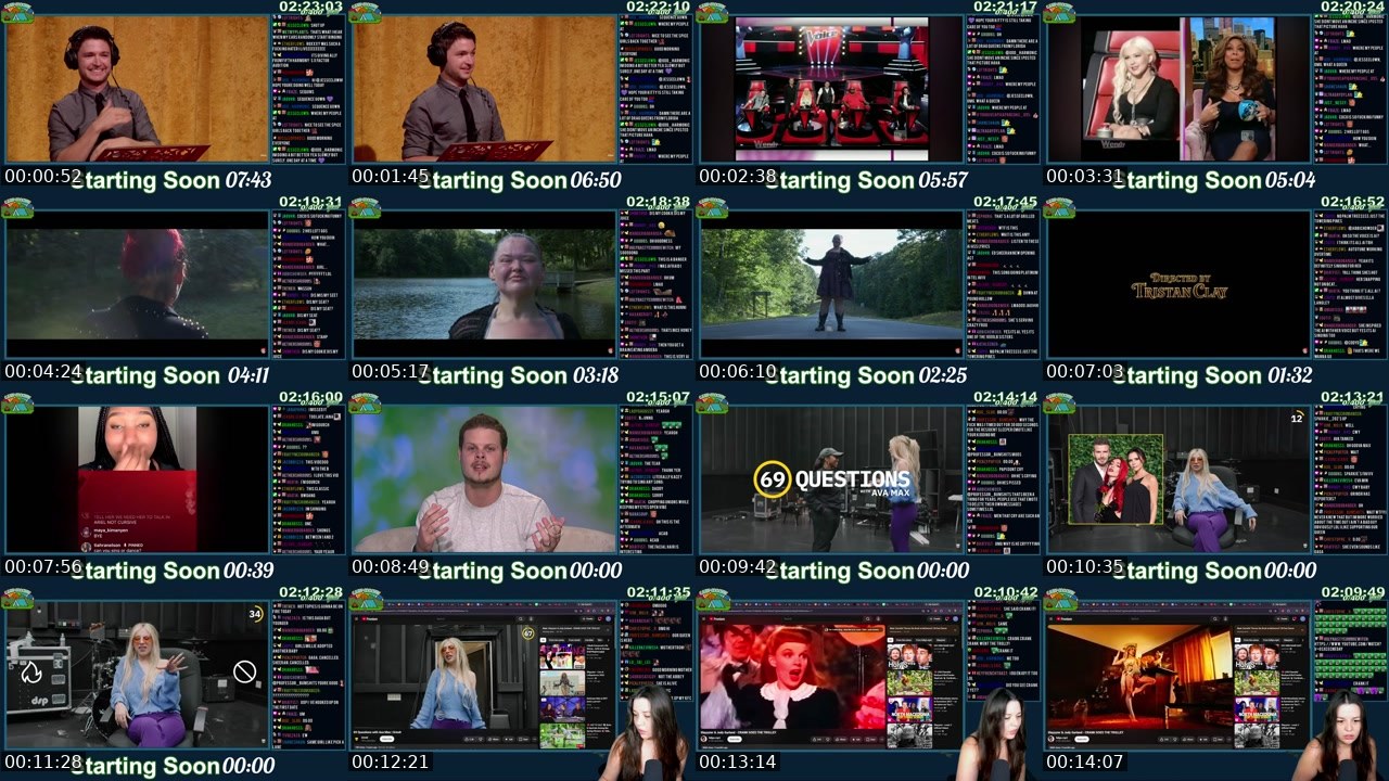 Contact-sheet preview of Kaceytron's Twitch recording