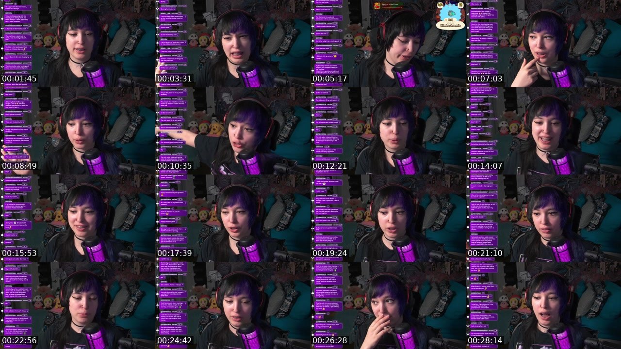 Contact-sheet preview of AmaranthineBri's Twitch recording