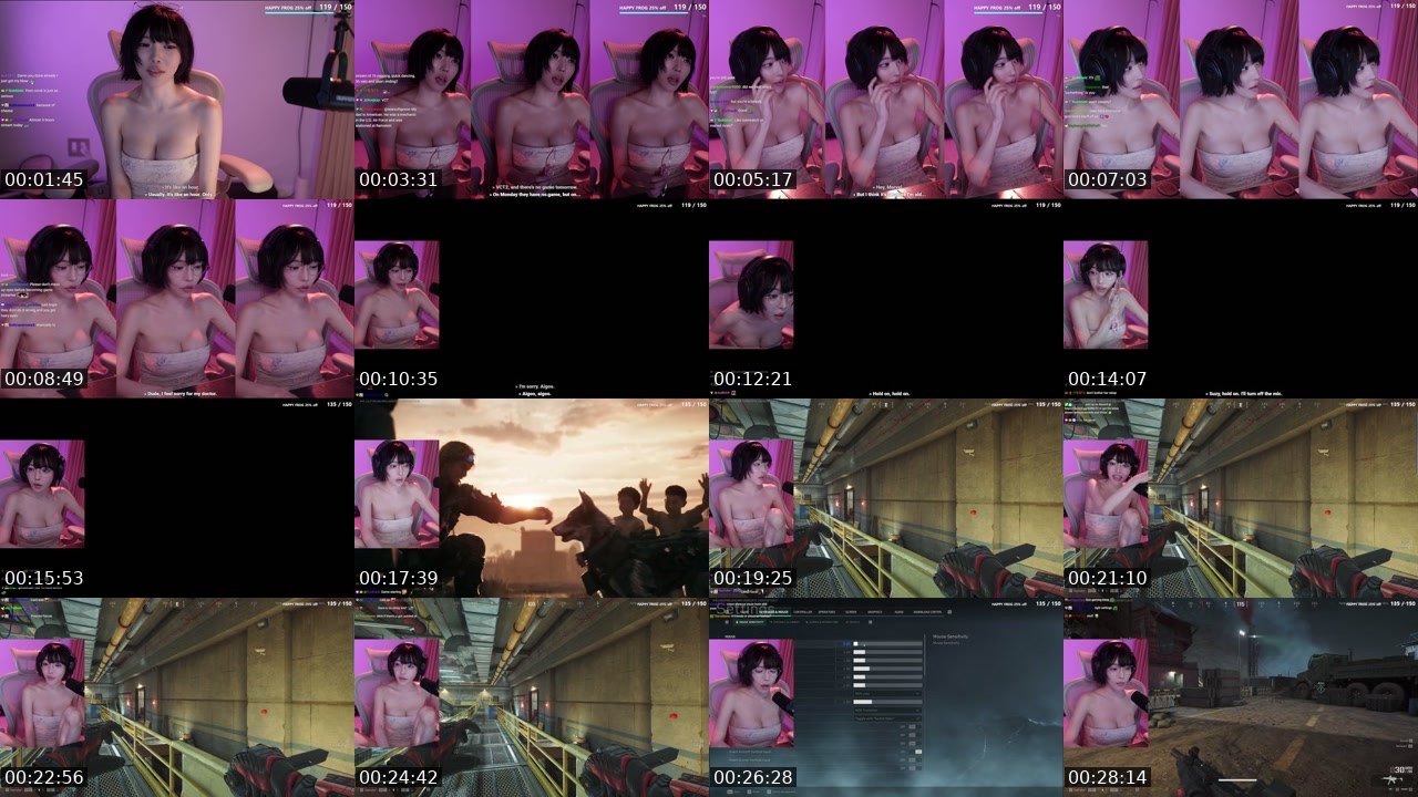 Contact-sheet preview of Yoon_Froggy's Twitch recording